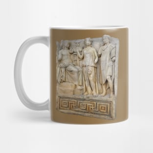 Major Greek God With Priestess On Oracular Shrine Cut Out Mug